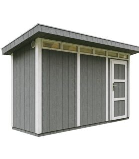 LP SmartSide 4 m² Gartenhaus aus Holzpaneelen – Gartenhaus mit Boden und Bitumenfliesen, L161xB412xH239 cm – Timbela M902