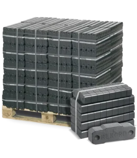 Briquetes de lignito 25–60 mm – 40 x 25 kg – REKORD®