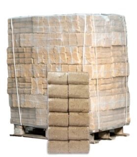Palete de briquetes RUF, 96 embalagens x 10 kg (960 kg)