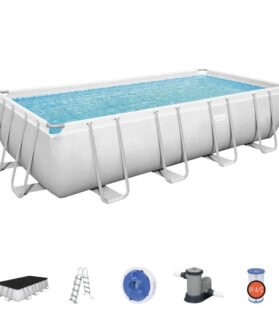 Piscina Exterior 5,50m x 2,7m x 1,2m Power Steel™ Bestway + Acessórios