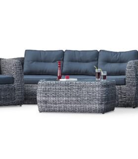 Conjunto de Jardim em Resina Trançada 7 Lugares BAHAMAS – Paris Garden