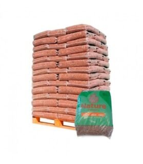 Palete de 65 sacos de 15 kg de pellet certificado Nature 6mm