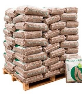 Palete de 70 sacos de pellets BIOFORESTAL